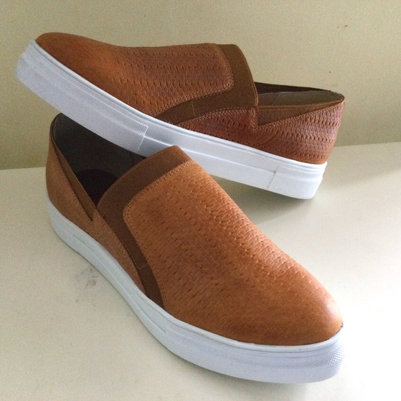 Charleston Co Shoes - Charleston Shoe Company Cali Brown Leather Slip On  NEW<